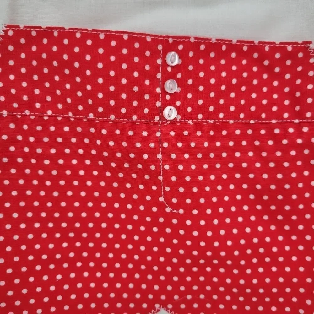 VINTAGE Standard Pillow Cases White with Red Boxers/Bloomers Pillowcase